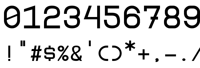 Borgen Bold Font OTHER CHARS