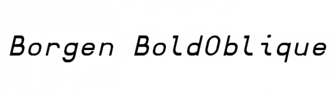 Borgen BoldOblique  تنزيل الخطوط