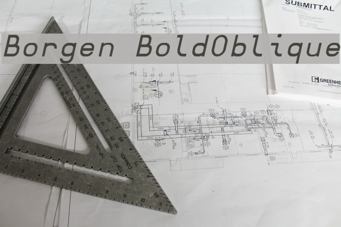 Borgen BoldOblique Font examples