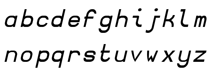 Borgen BoldOblique Font LOWERCASE