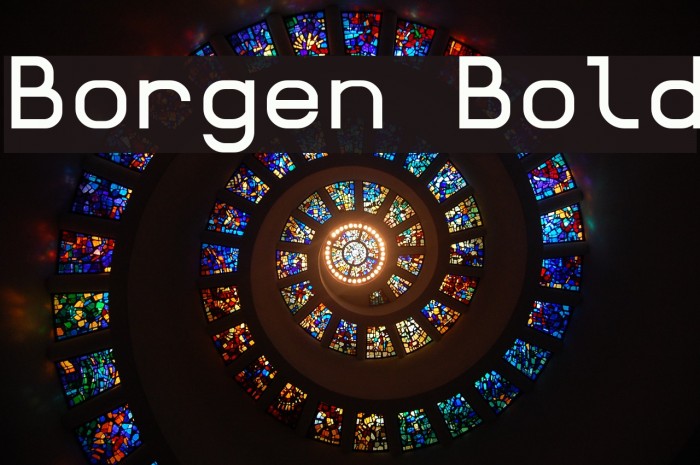 Borgen Bold Font examples