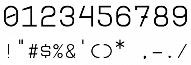 Borgen Font OTHER CHARS