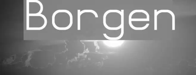 Borgen Font examples