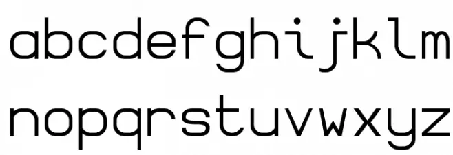 Borgen Font Litere mici
