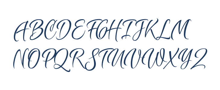 Borgers Script PERSONAL USE Regular Uppercase