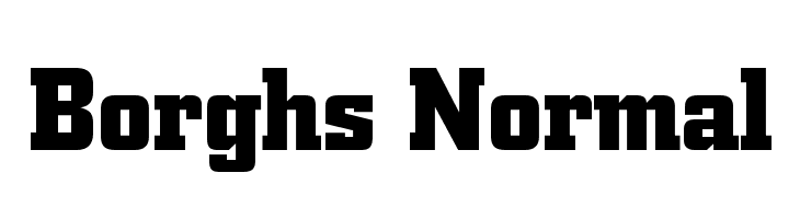 Borghs Normal Font