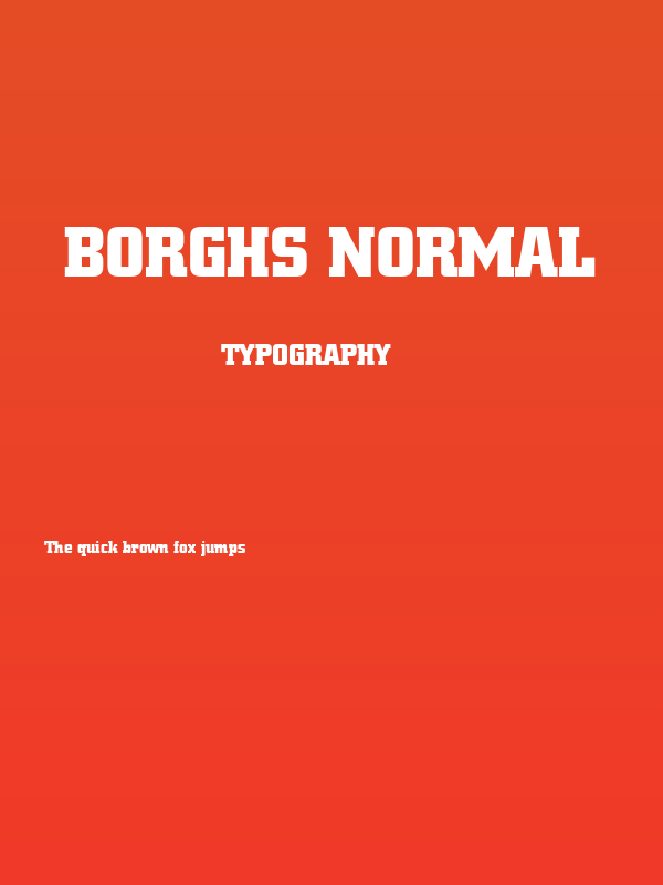 Borghs Normal Poster