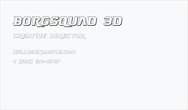 Borgsquad 3D Business Card