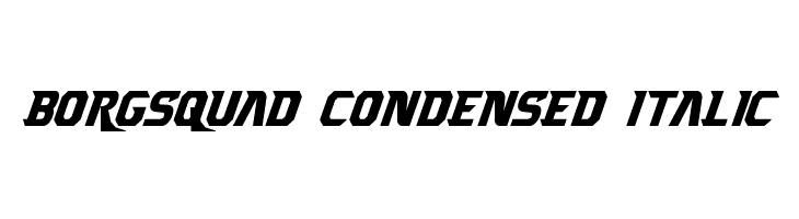 Borgsquad Condensed Italic  Fuentes Gratis Descargar