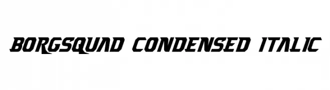 Borgsquad Condensed Italic  Descarca Fonturi Gratis