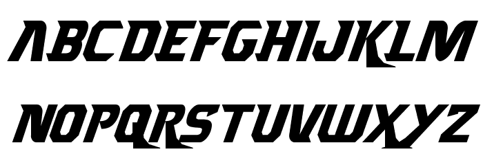 Borgsquad Condensed Italic Font LOWERCASE