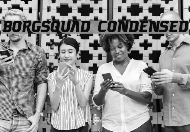 Borgsquad Condensed Font examples
