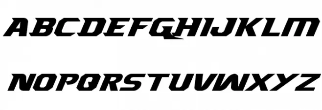 Borgsquad Expanded Italic Polices MAJUSCULES