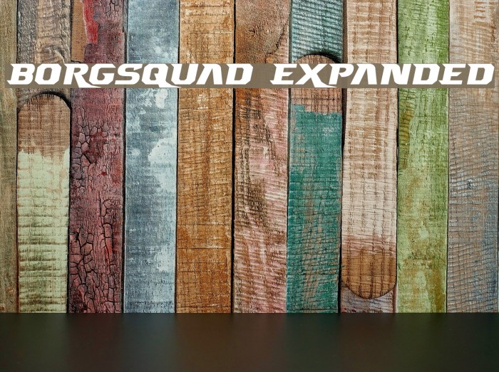 Borgsquad Expanded Font examples