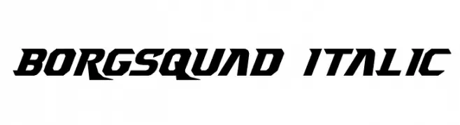 Borgsquad Italic  Frei Schriftart Herunterladen