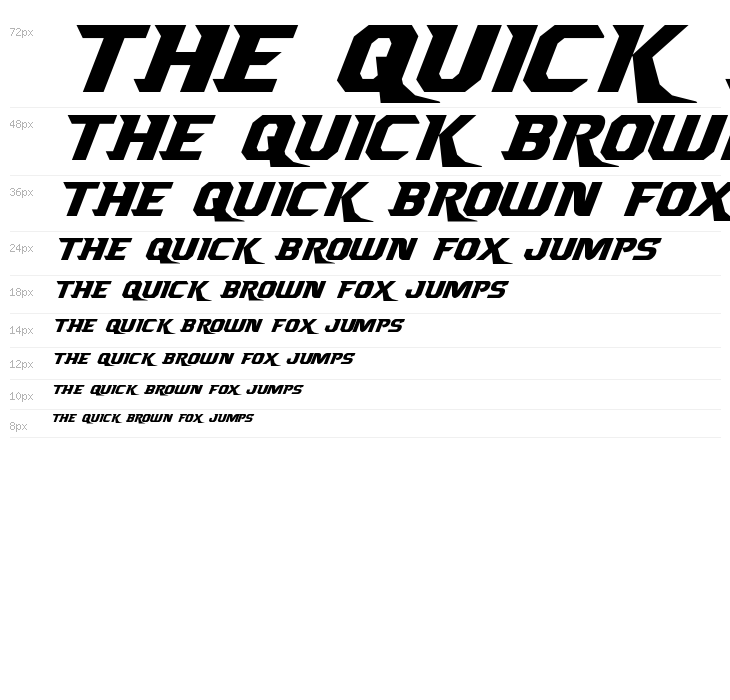 Borgsquad Italic Waterfall