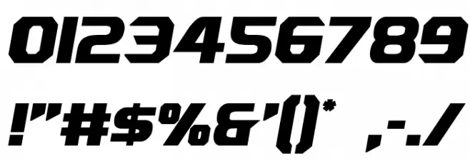 Borgsquad Font OTHER CHARS