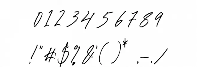 Borias Signature Signature Fuentes OTROS CHARS