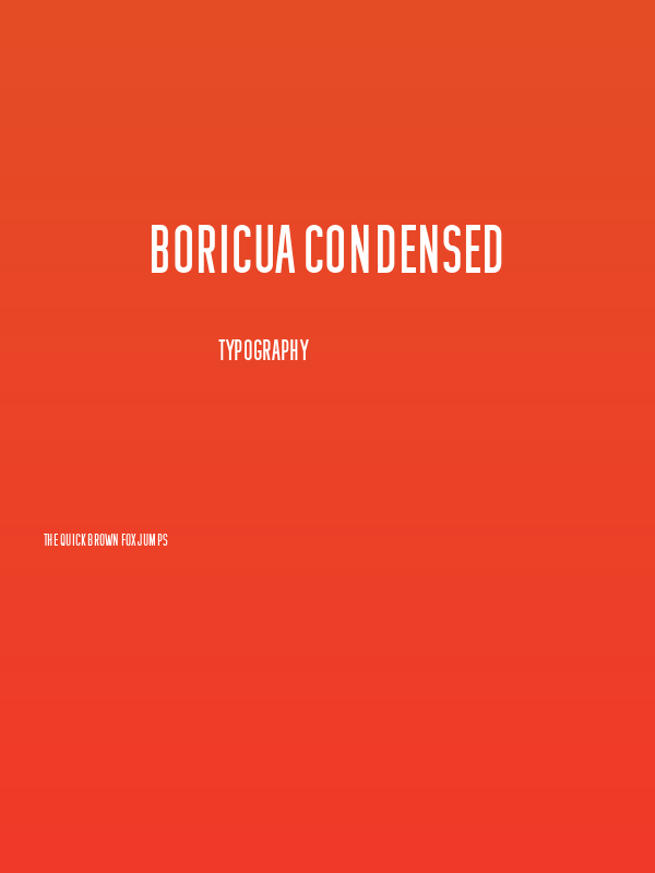Boricua Condensed Poster