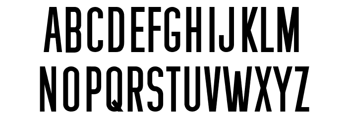Boricua Condensed Font LOWERCASE