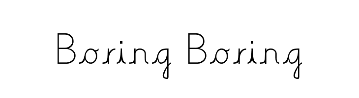 Boring Boring  font caratteri gratis