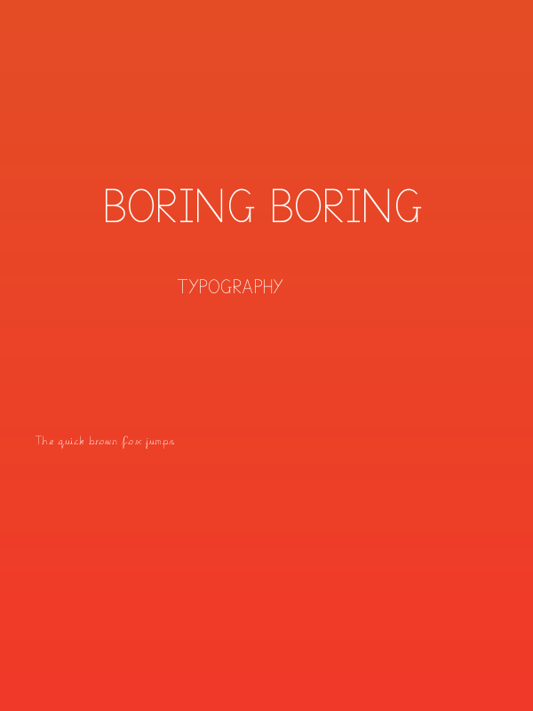 Boring Boring Poster