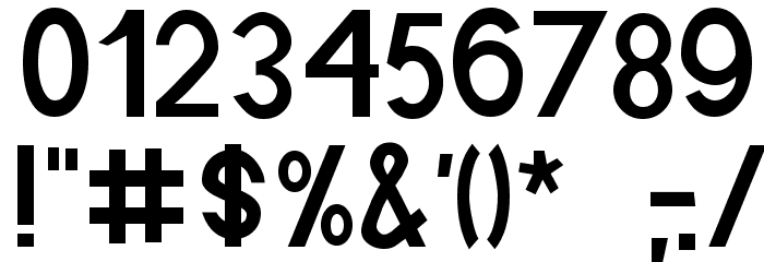 Boring Boron Font Alte caractere