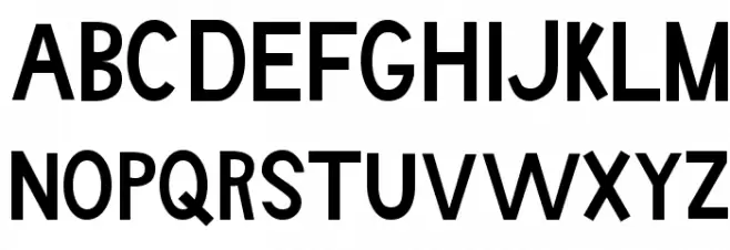 Boring Boron Schriftart Groß