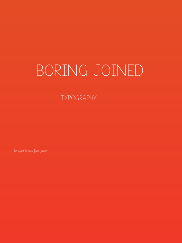 Boring Joined Poster