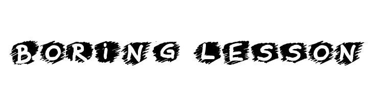 Boring Lesson  免费字体下载