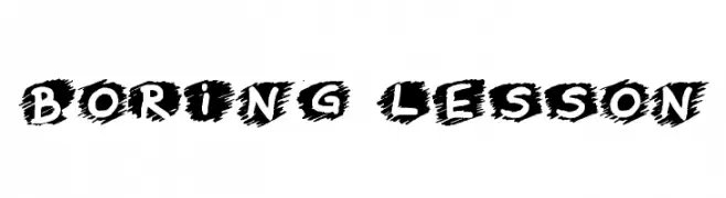 Boring Lesson  Fuentes Gratis Descargar