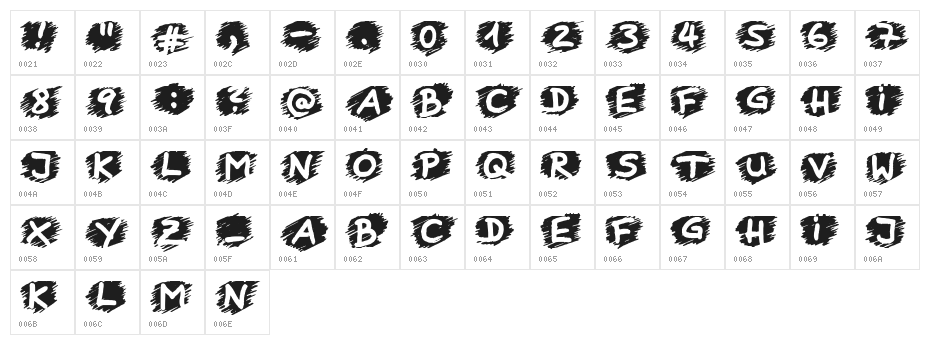 Boring Lesson Character Map