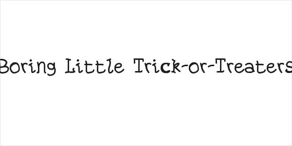 Boring Little Trick-or-Treaters Logo
