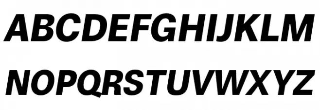 Boring Sans A Trial Bold Italic フォント 大文字