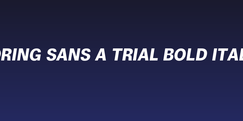Boring Sans A Trial Bold Italic Social Header