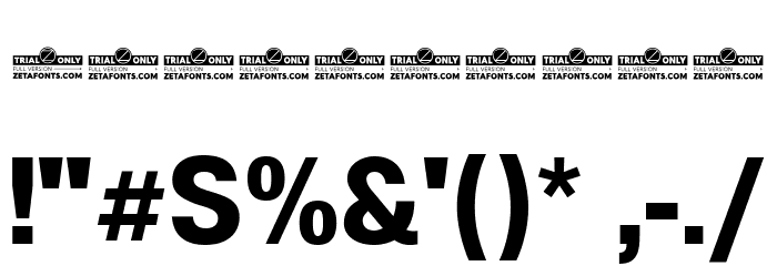 Boring Sans A Trial Bold Font OTHER CHARS