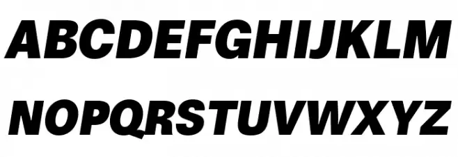 Boring Sans A Trial Heavy Italic फ़ॉन्ट अपरकेस
