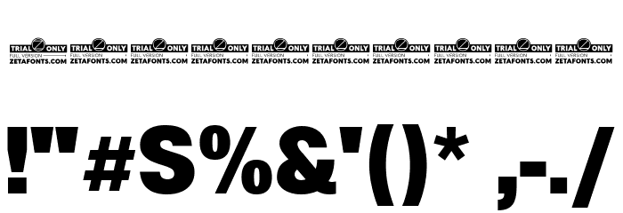 Boring Sans A Trial Heavy Font OTHER CHARS