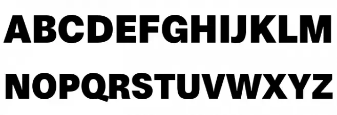 Boring Sans A Trial Heavy Schriftart Groß