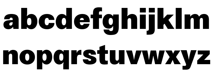 Boring Sans A Trial Heavy Font LOWERCASE