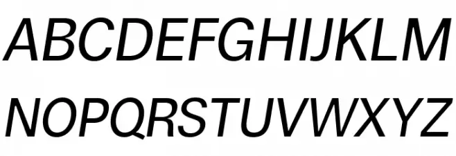 Boring Sans A Trial Italic Fuentes MAYÚSCULAS