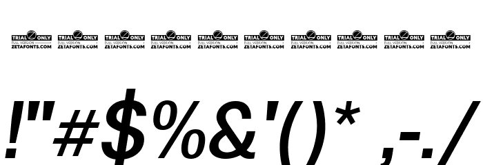 Boring Sans A Trial Medium Italic Font OTHER CHARS