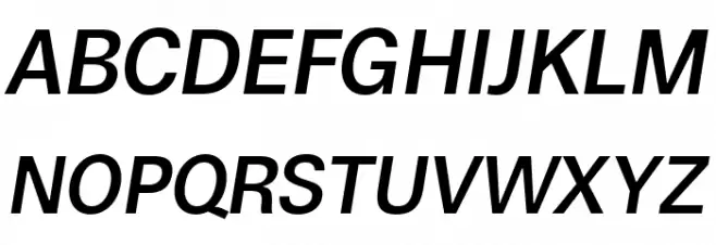 Boring Sans A Trial Medium Italic Font Litere mari