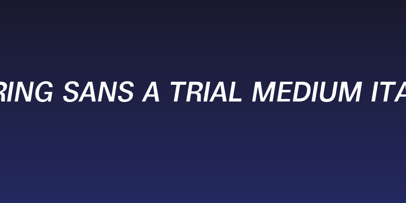 Boring Sans A Trial Medium Italic Social Header