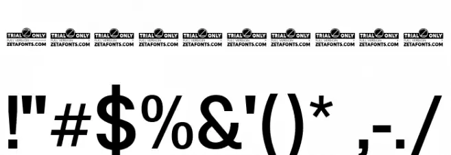 Boring Sans A Trial Medium Font OTHER CHARS