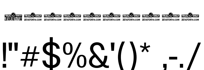 Boring Sans A Trial Regular Font OTHER CHARS