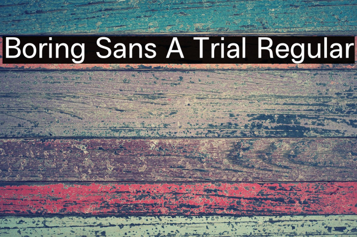 Boring Sans A Trial Regular Example 3