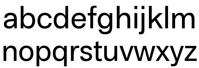 Boring Sans A Trial Regular Font LOWERCASE