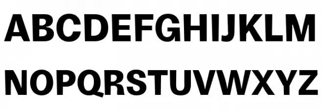 Boring Sans B Trial Bold Schriftart Groß