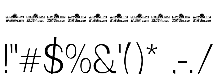 Boring Sans B Trial Light Font OTHER CHARS